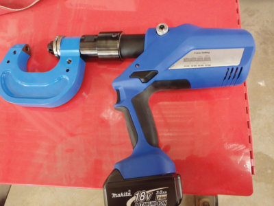 A self-piercing rivet gun is one of several tools shops that plan on repairing the 2015 Ford F-150 will need.