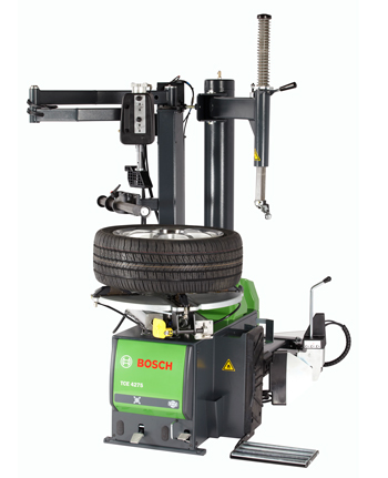 Bosch tire changer's air motor provides increased starting torque and versatility for shops