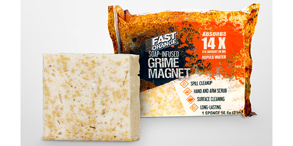 Fast Orange soap-infused sponge