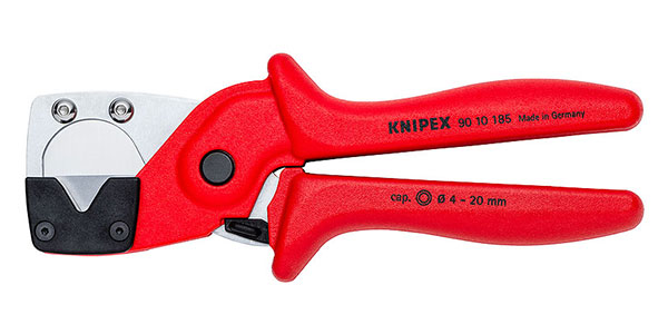 Knipex offers its Pipe Cutters for Multilayer and Pneumatic Hoses P/N 90 10 1850