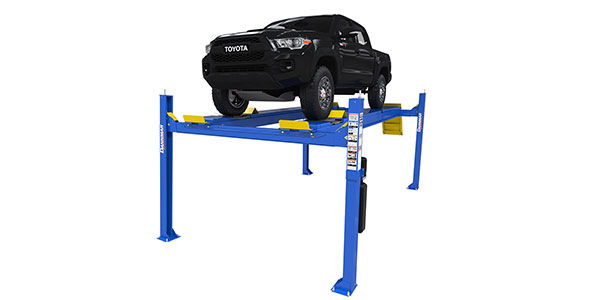 The new D4-12A alignment lift can be used to perform two- or four-wheel alignments and general service work on cars, SUVs and light trucks weighing up to 12,000 lbs.