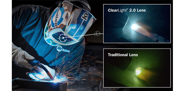 New ClearLight 2.0 Lens Technology uses advanced, high-definition optics for the most realistic view that’s clearer and brighter — before, during and after every weld.
