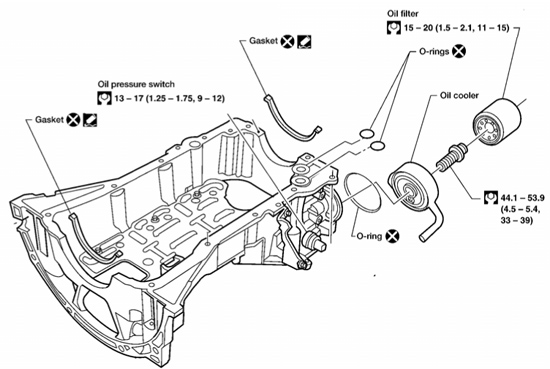 1998-2015 Nissan Altima Maxima Pathfinder Sentra Oil Filter & Crush Washer OEM